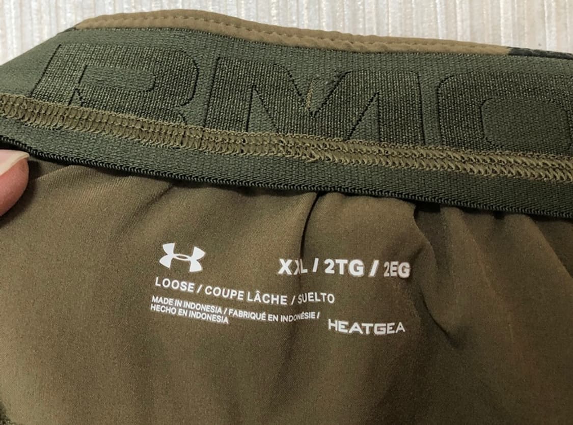 언더아머 히트기어 카모플라쥬 루즈핏 트레이닝쇼츠 XXL 상품이미지9