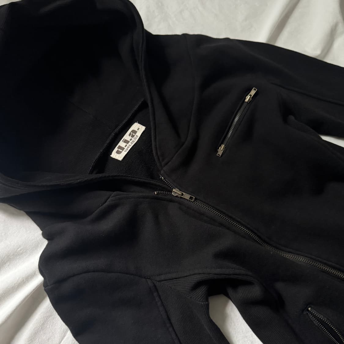 d.i.a 다이아 사선 아카이브 터틀넥 투웨이 후드집업 자켓 락시크 펑크 상품이미지4