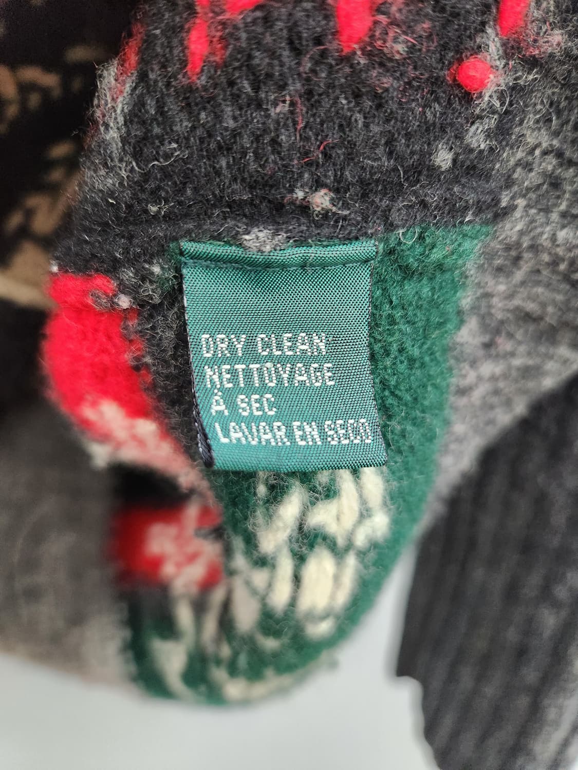 폴로 랄프로렌 패치워크 램스울 가디건 상품이미지7