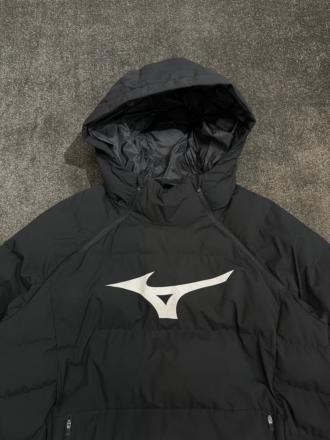 미즈노 블랙 후드 패딩 XL(105) 상품이미지2