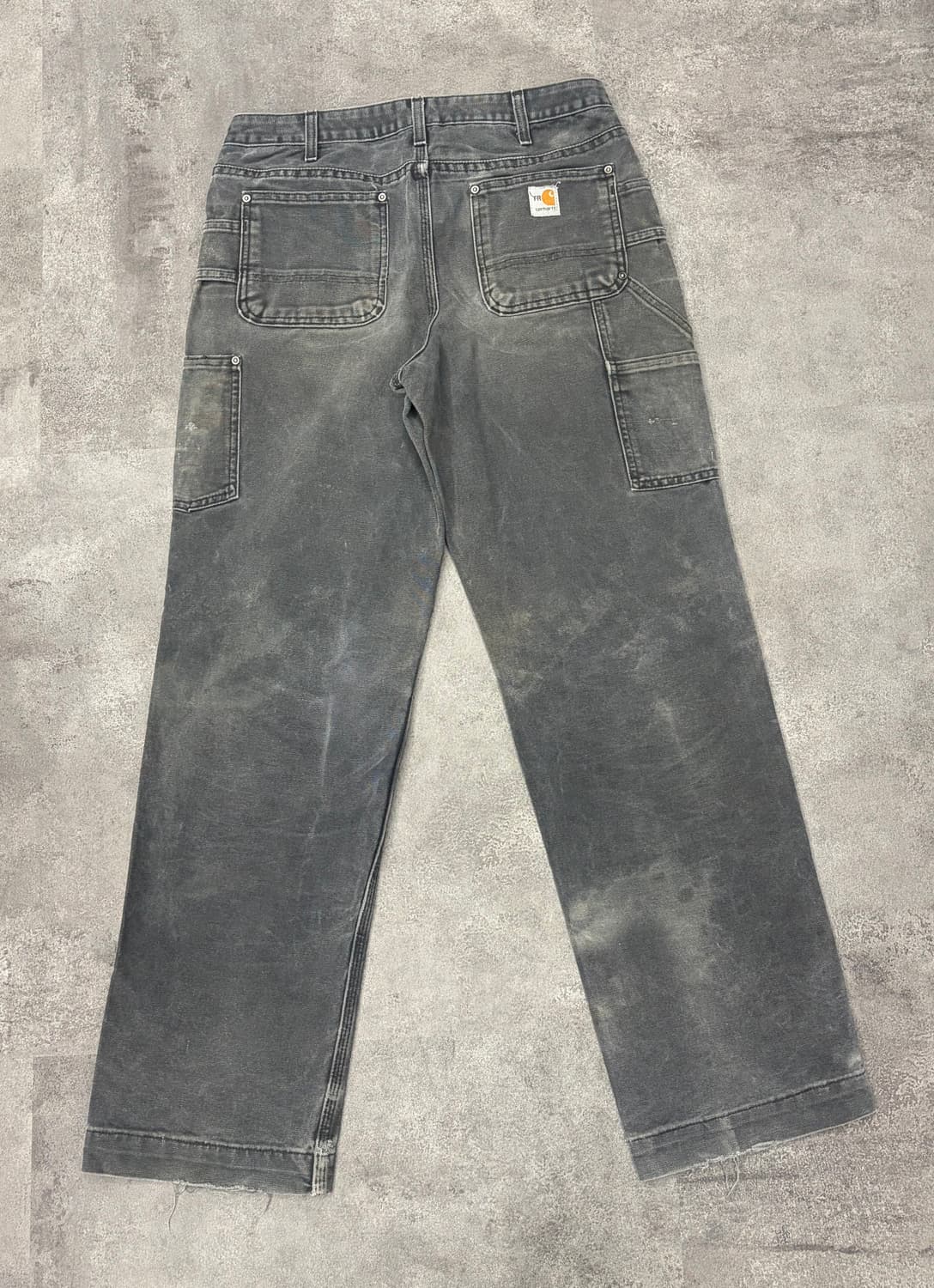 10s 칼하트 더블니 blk 블랙 워싱 팬츠 상품이미지5