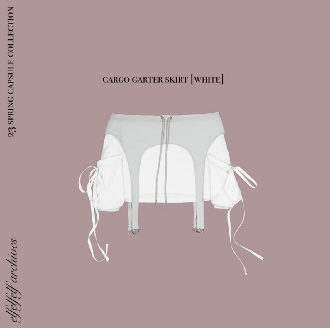 CARGO GARTER SKIRT [IVORY] 상품이미지2