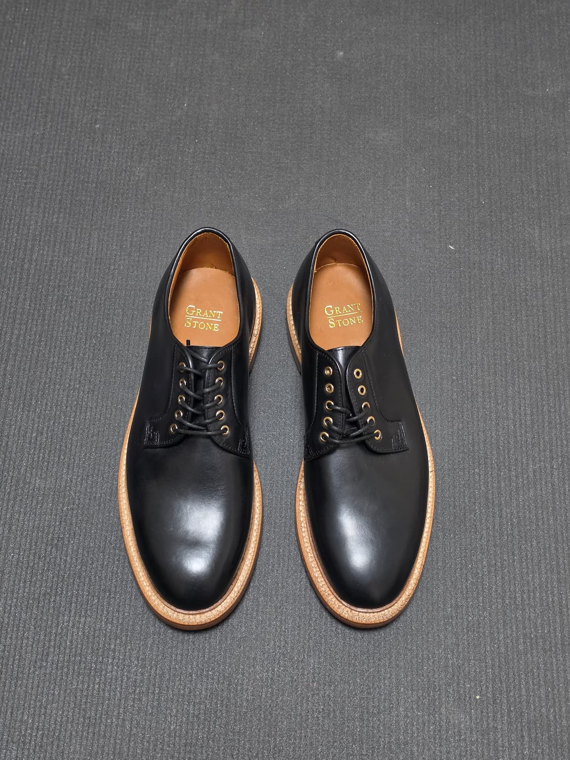 그랜트 스톤  더비슈즈 블랙 9D(plain toe blucher) 상품이미지1