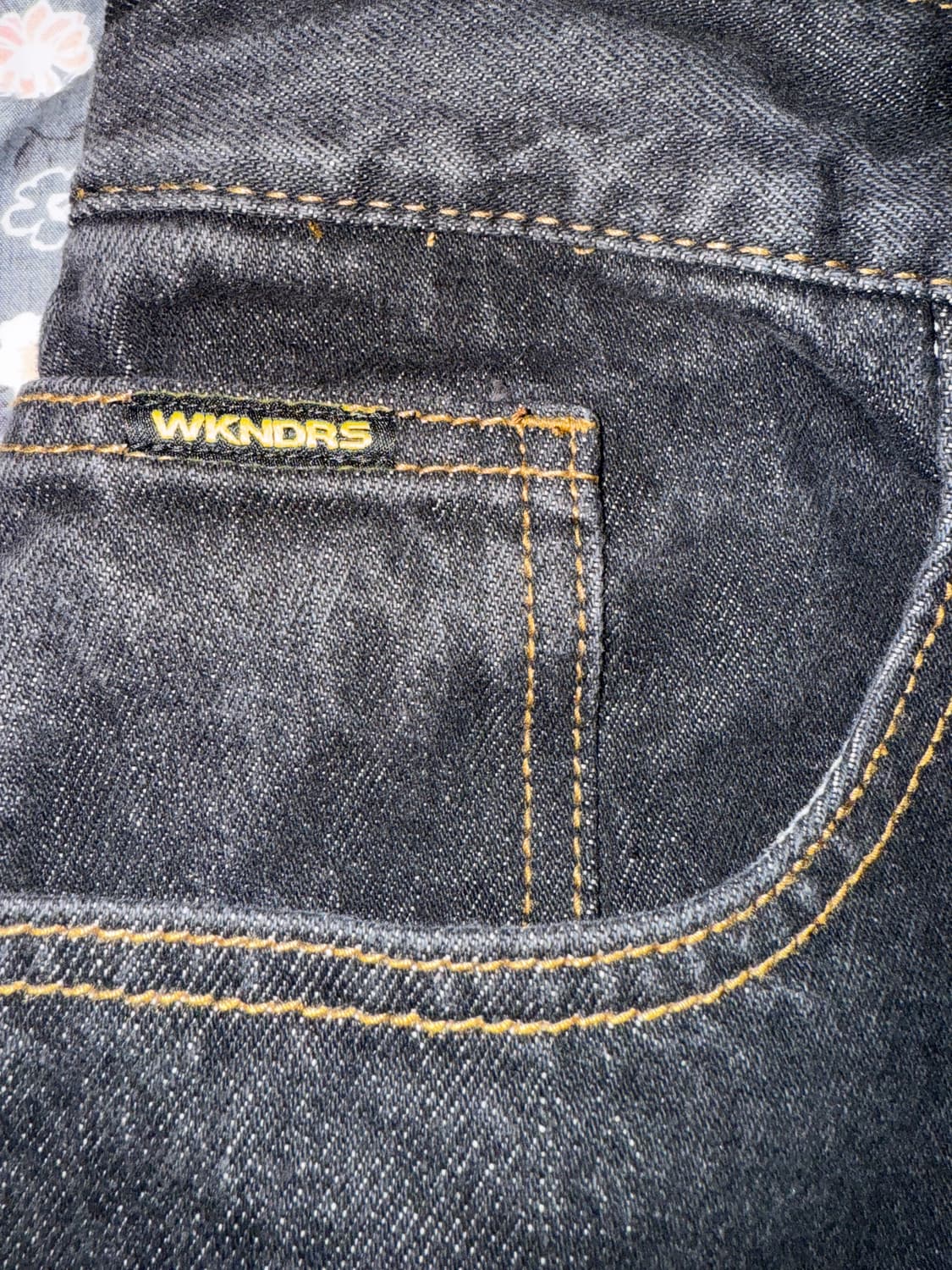 위캔더스 드워프 데님 팬츠 블랙 상품이미지3