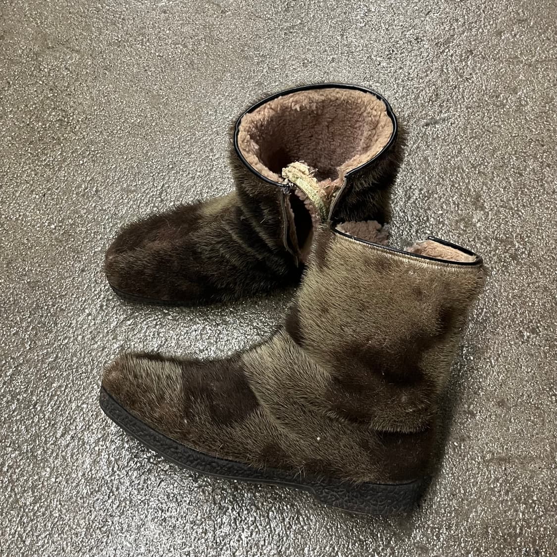 80s 빈티지 리얼 퍼 부츠 (285) 상품이미지2