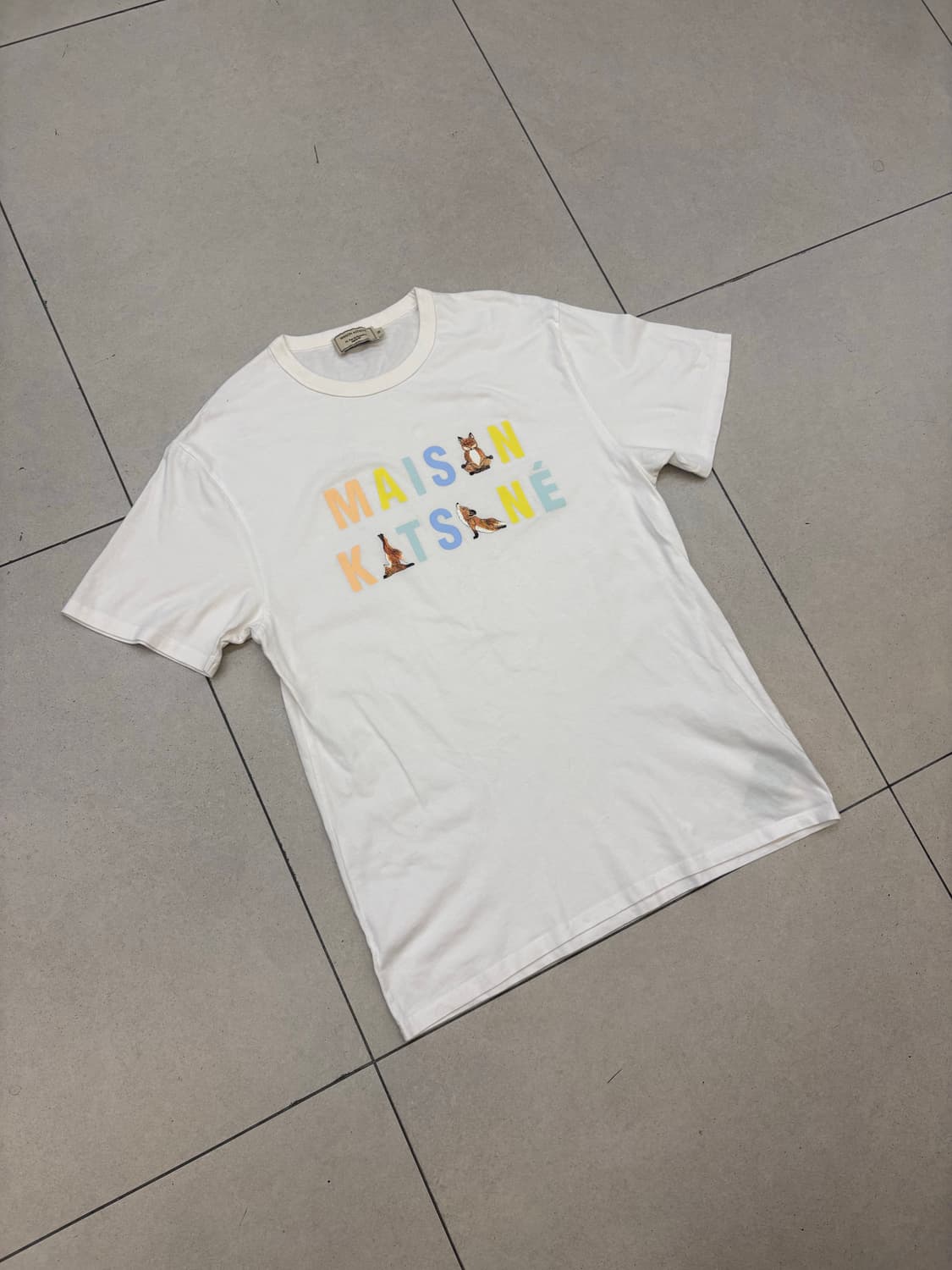 메종키츠네 로고 화이트 티셔츠 상품이미지2