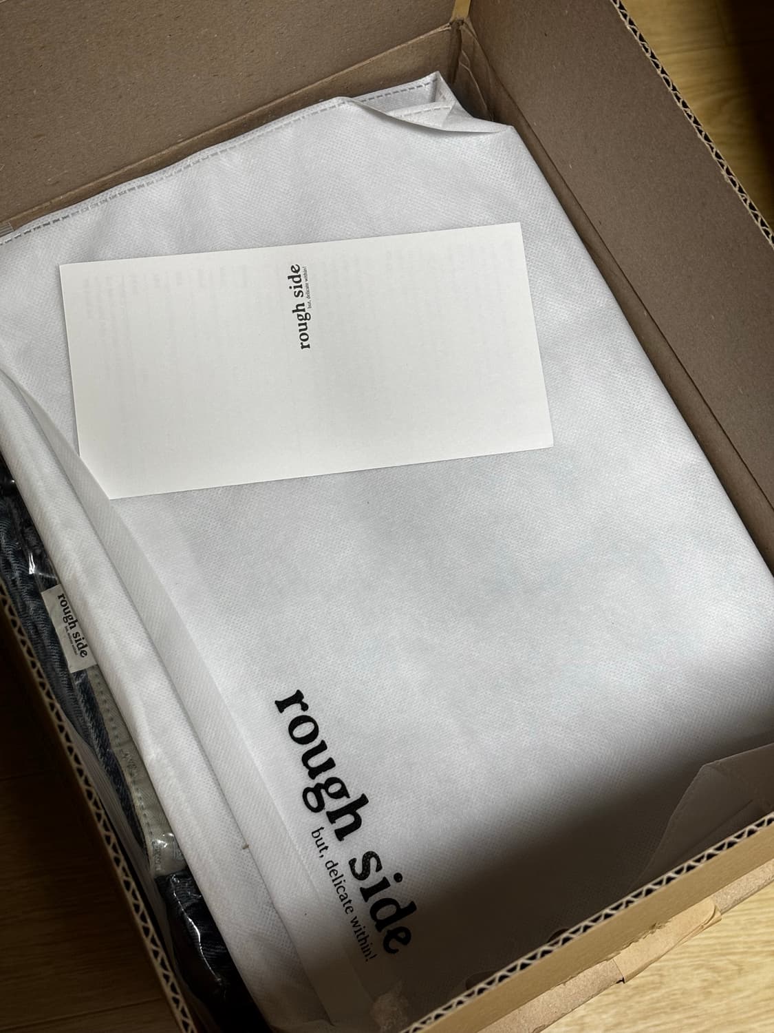 러프사이드 24SS Drape Denim Light Blue 상품이미지3