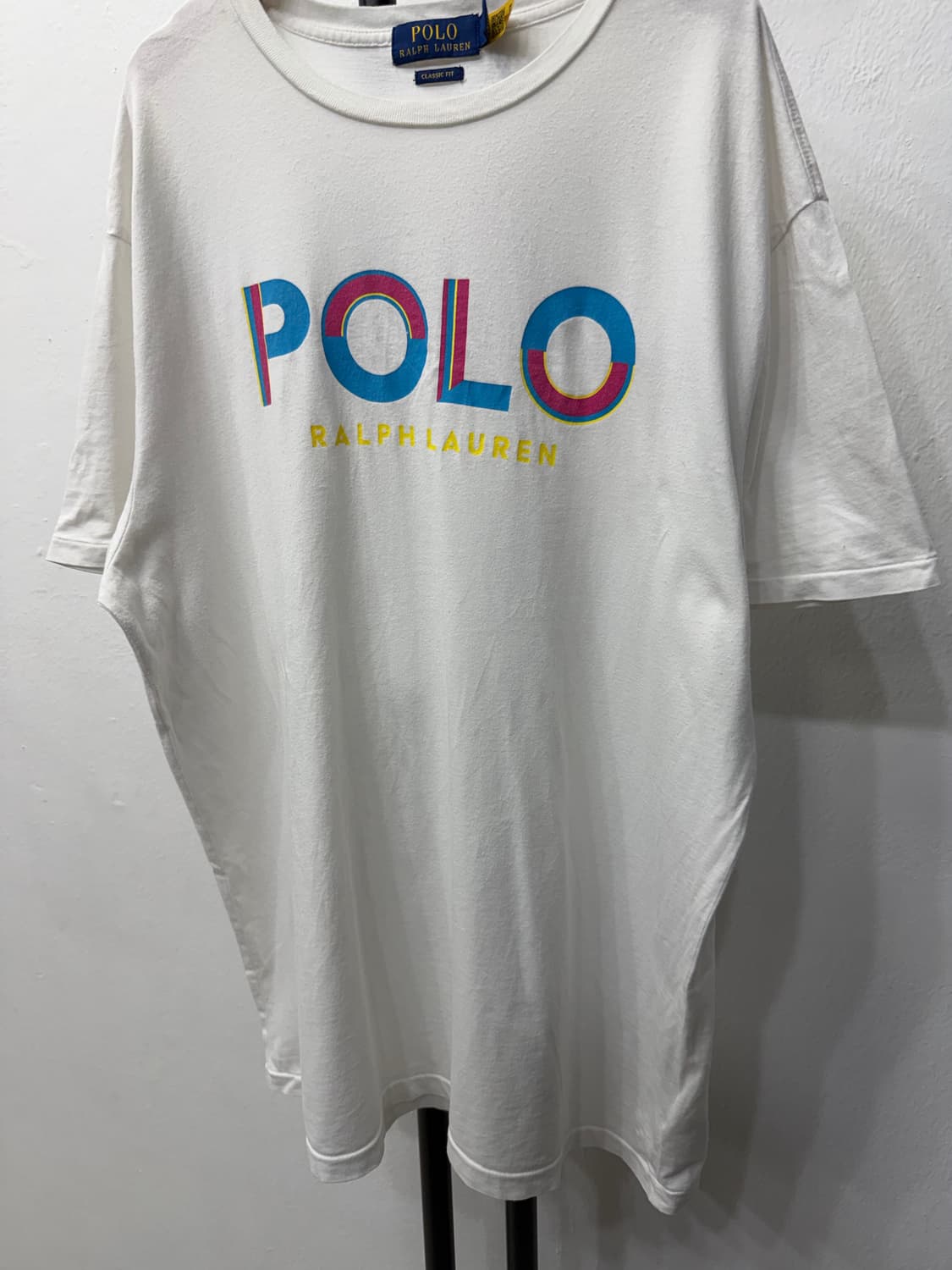 정품) 폴로랄프로렌 신형 화이트 반팔티 L 상품이미지3