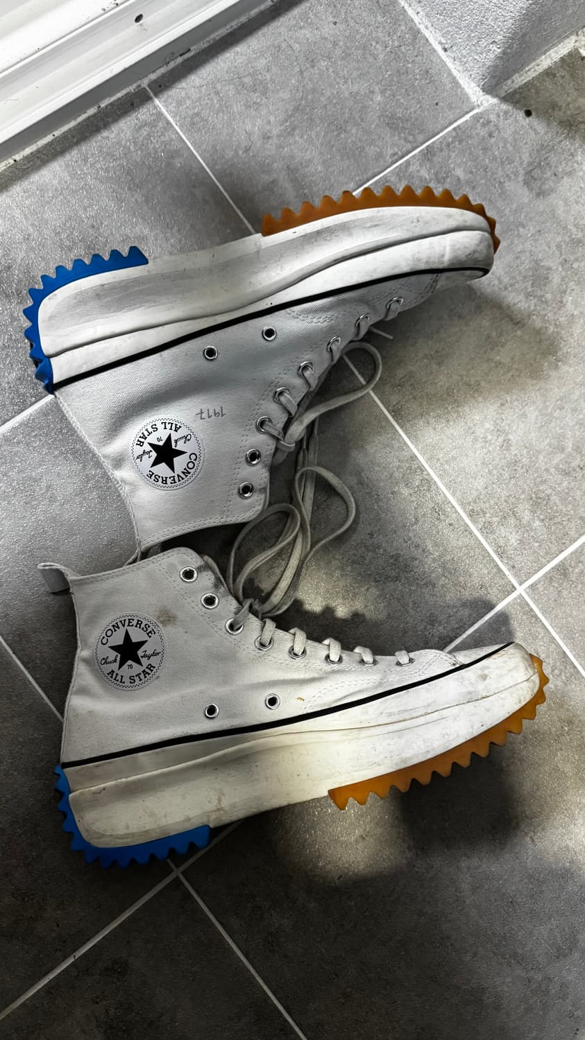 컨버스 x JW 앤더슨 런스타 하이크 하이 화이트 상품이미지4