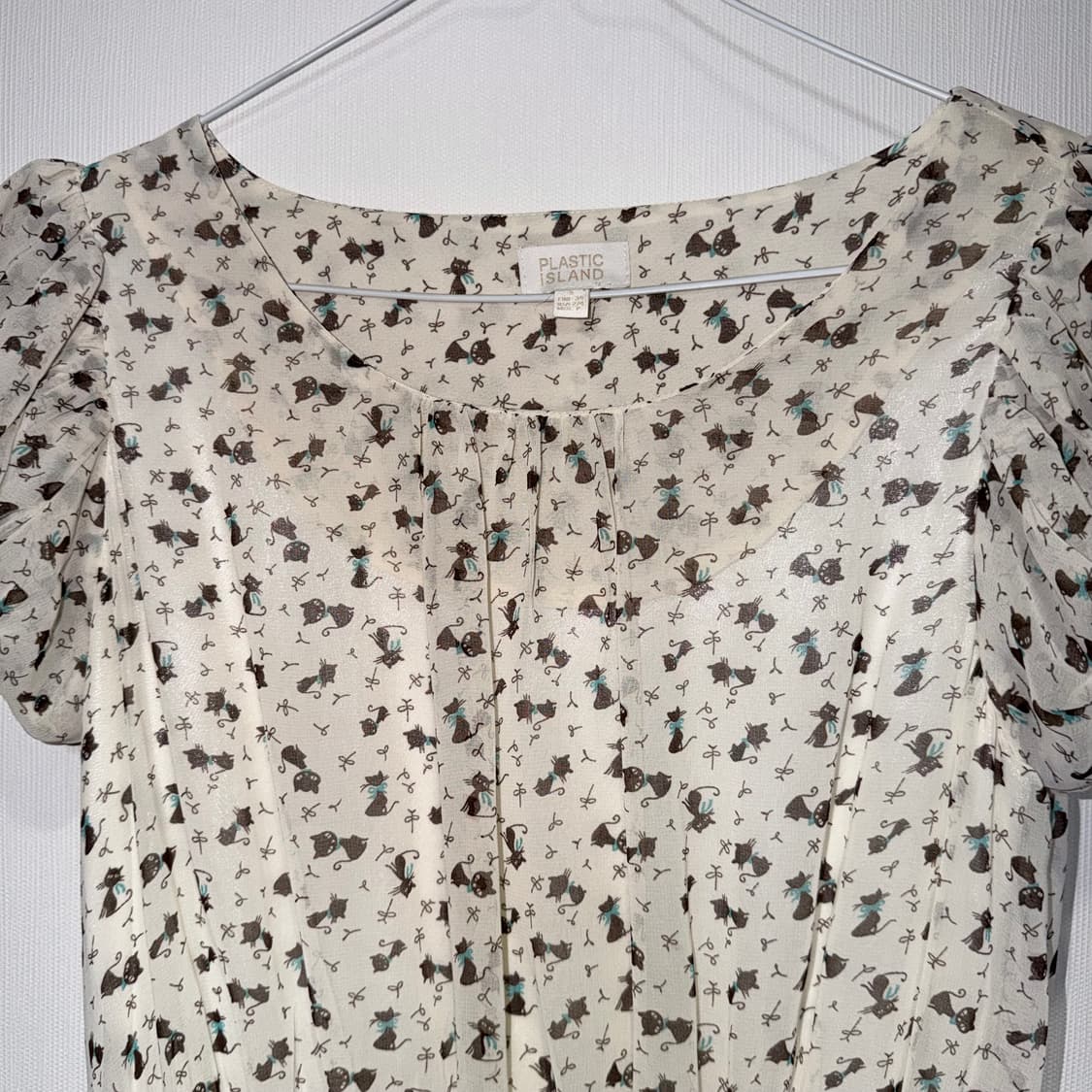 Japanese vintage cat pattern dress 상품이미지2