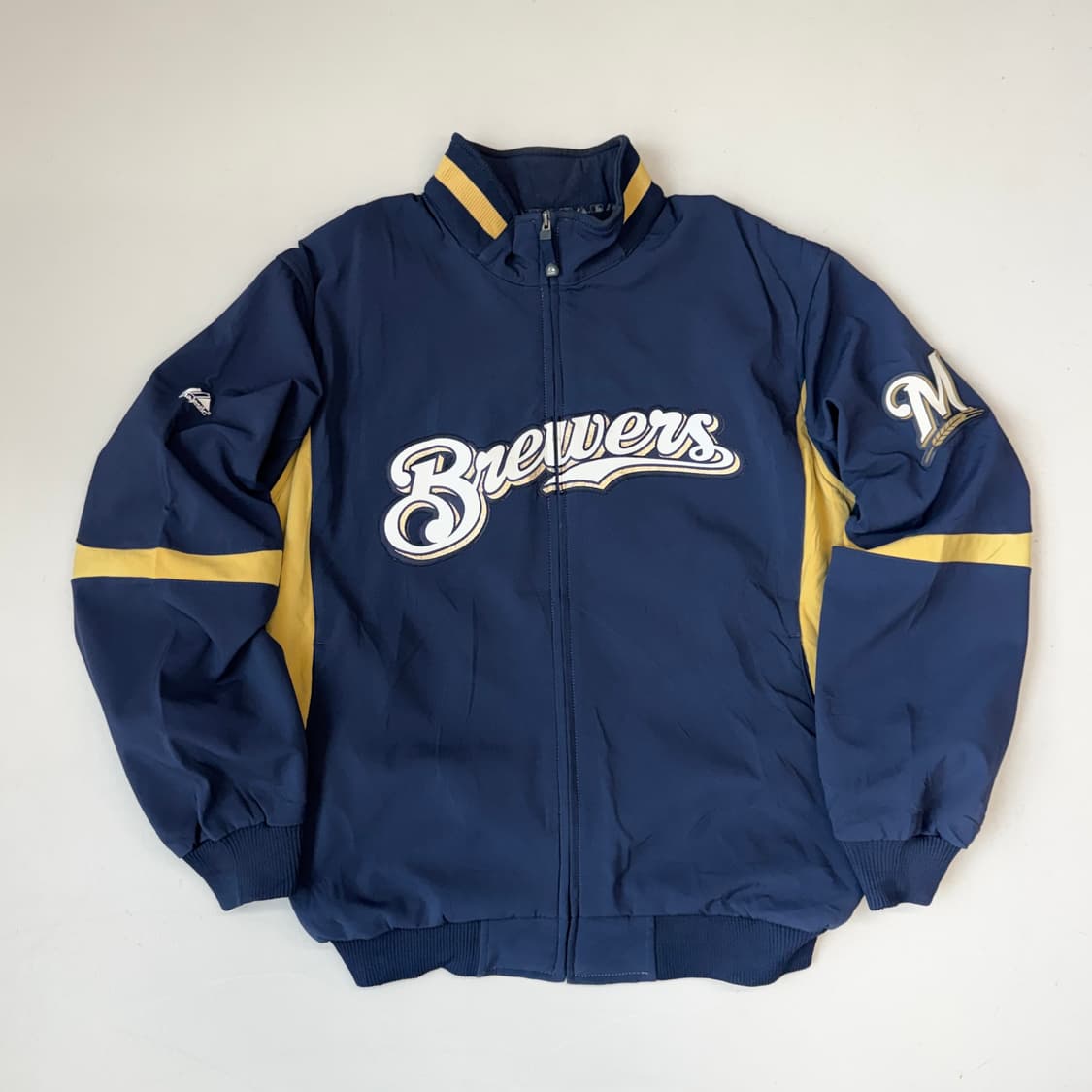 마제스틱 밀워키 브루워스 올드스쿨 베이스볼 점퍼 자켓 상품이미지2