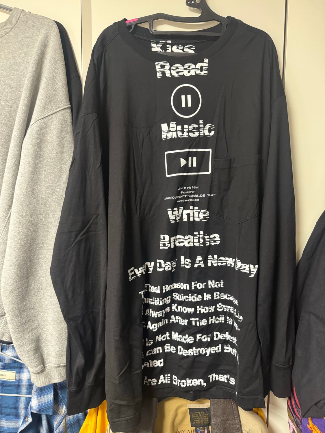 타카히로 미야시타 더 솔로이스트 롱슬리브 긴팔 블랙 상품이미지4