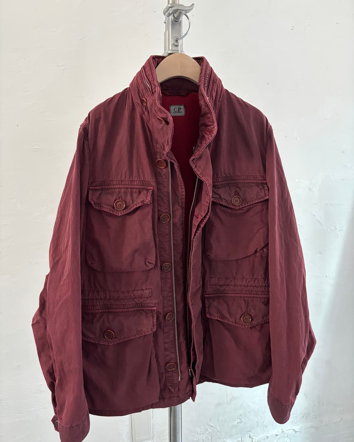 C.P. Company 씨피컴퍼니 버건디 컬러 멀티 포켓 후드 자켓 상품이미지6