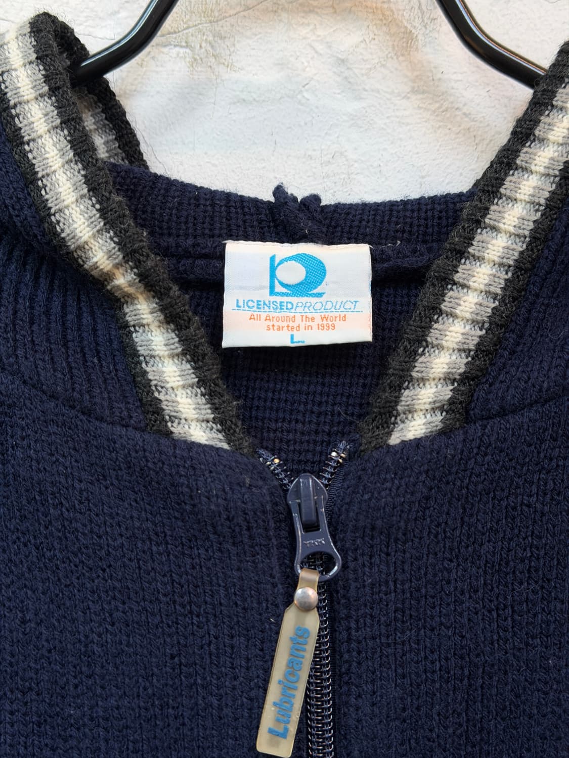 76 Lubricants 레이싱 로고 패치 니트 후드 집업 L 상품이미지2