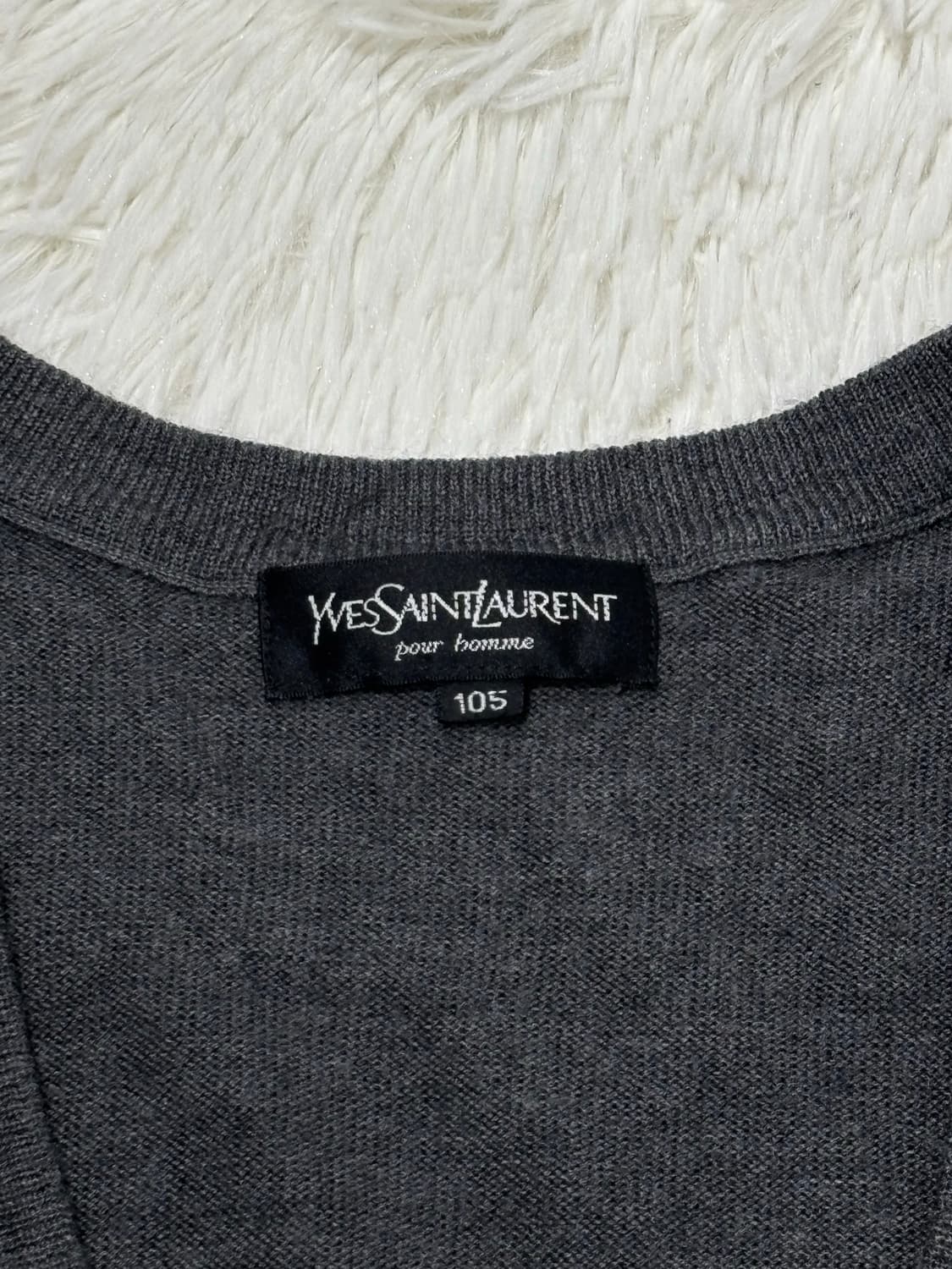 YSL 90’s 스몰로고 니트조끼 상품이미지6