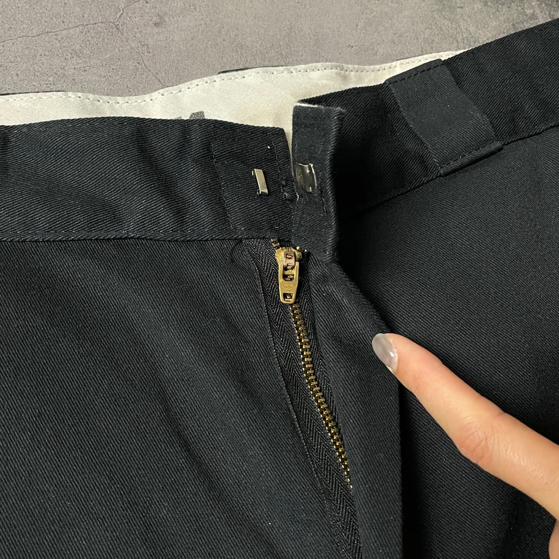 DICKIES 디키즈874 빈티지 블랙 코튼 워크 팬츠 A00802 상품이미지3