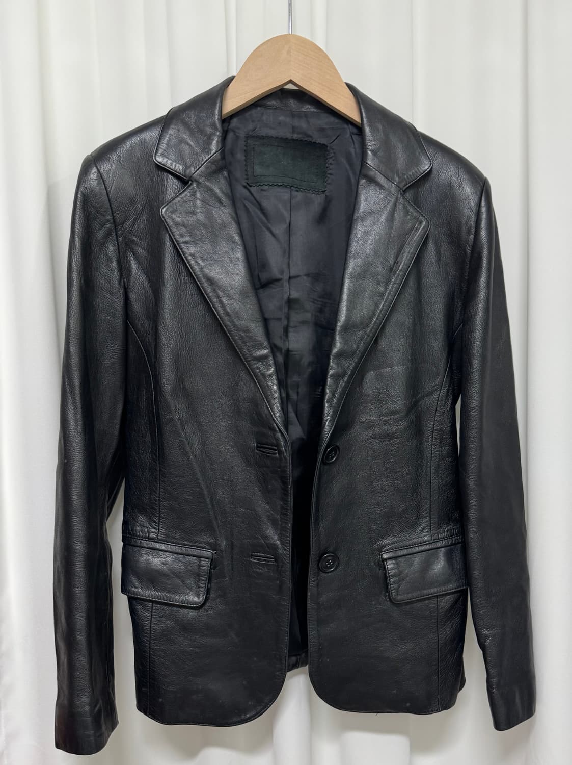 블랙 양가죽 자켓 상품이미지4