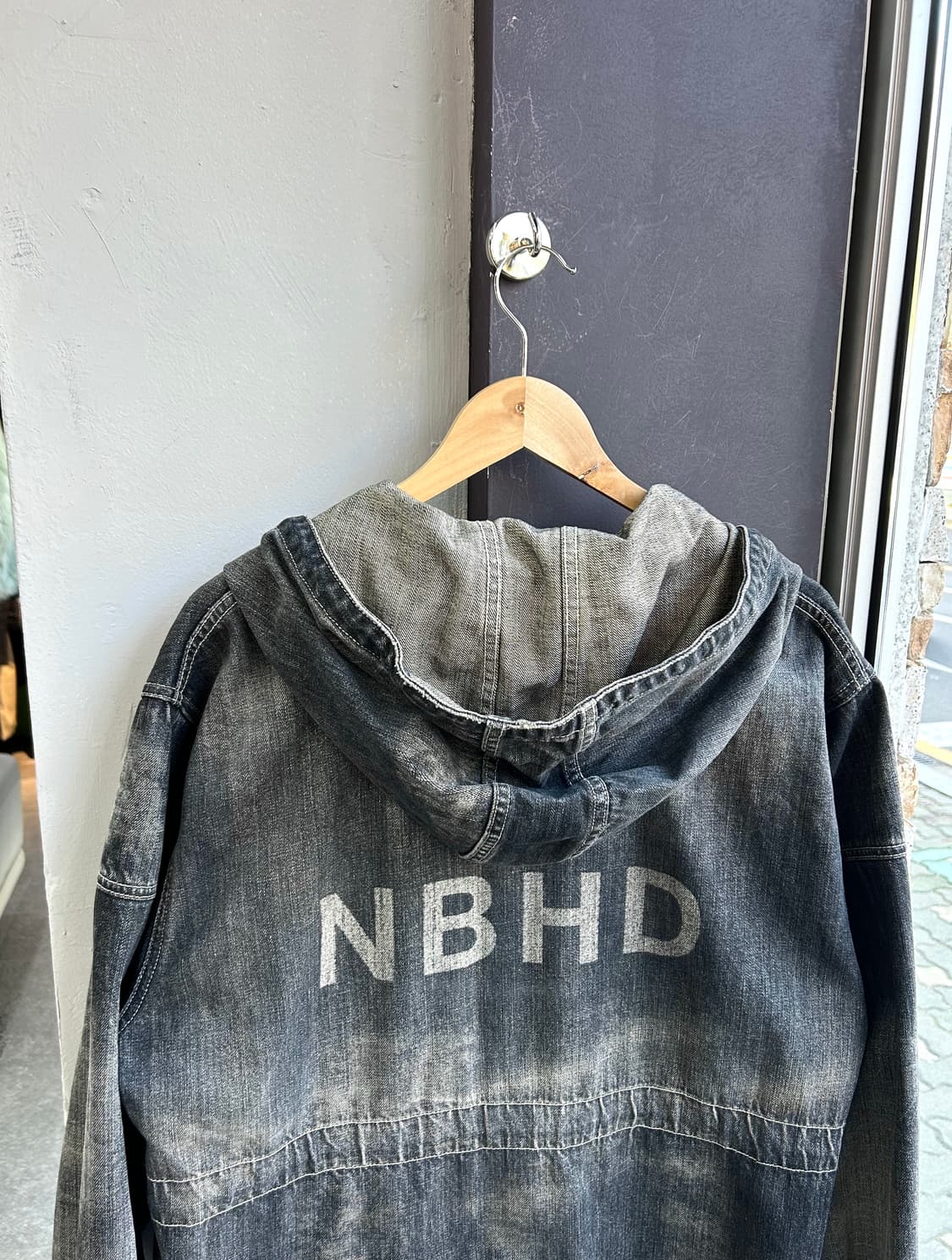 M/ 네이버후드 워시드 후디 청자켓 상품이미지8