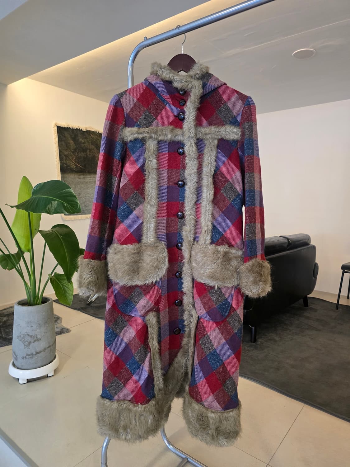 BETtY'S  BLUE  퍼 트리밍코트 상품이미지1