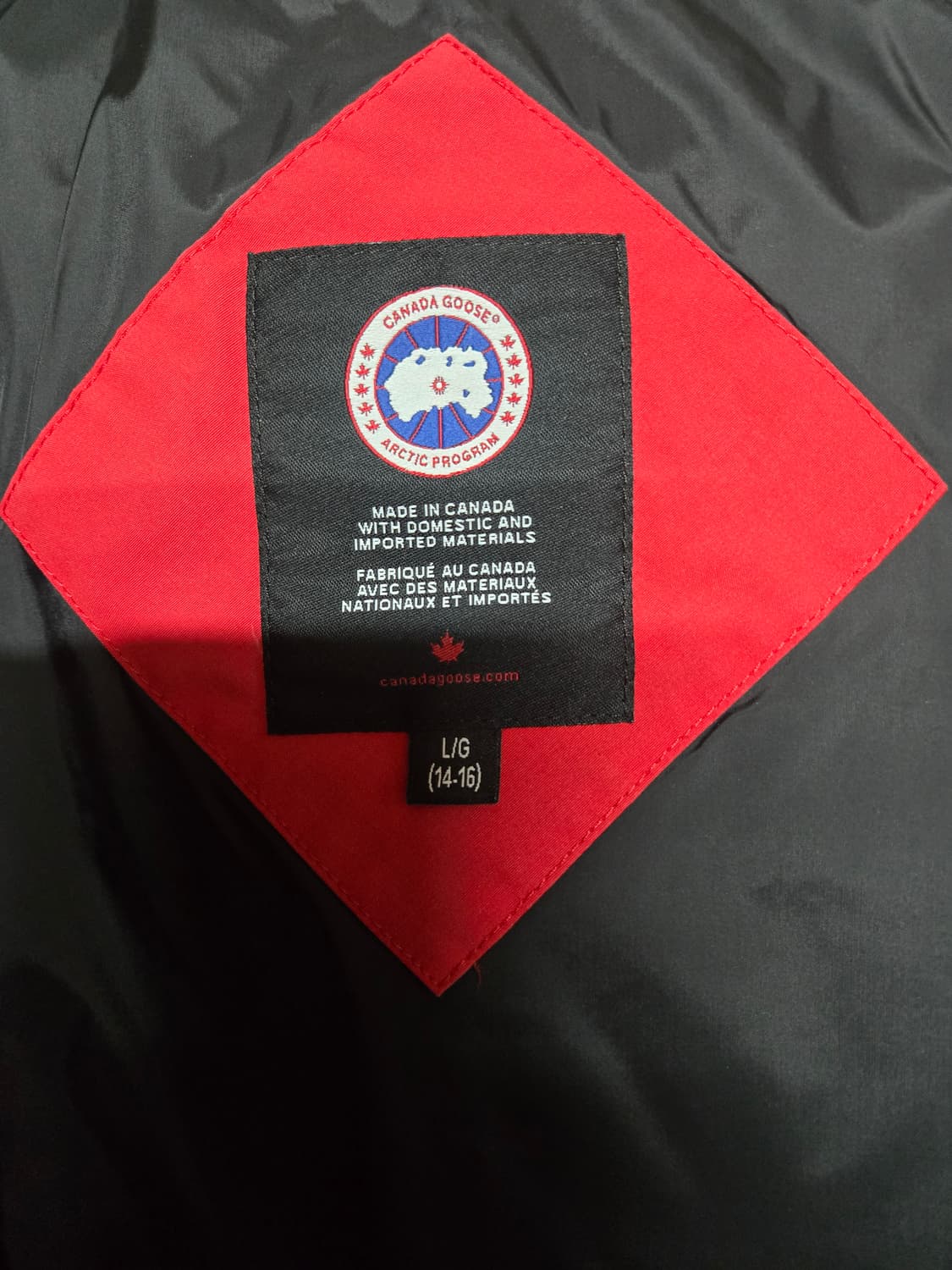 정품)케나다구스 주니어 L 패딩 상품이미지5