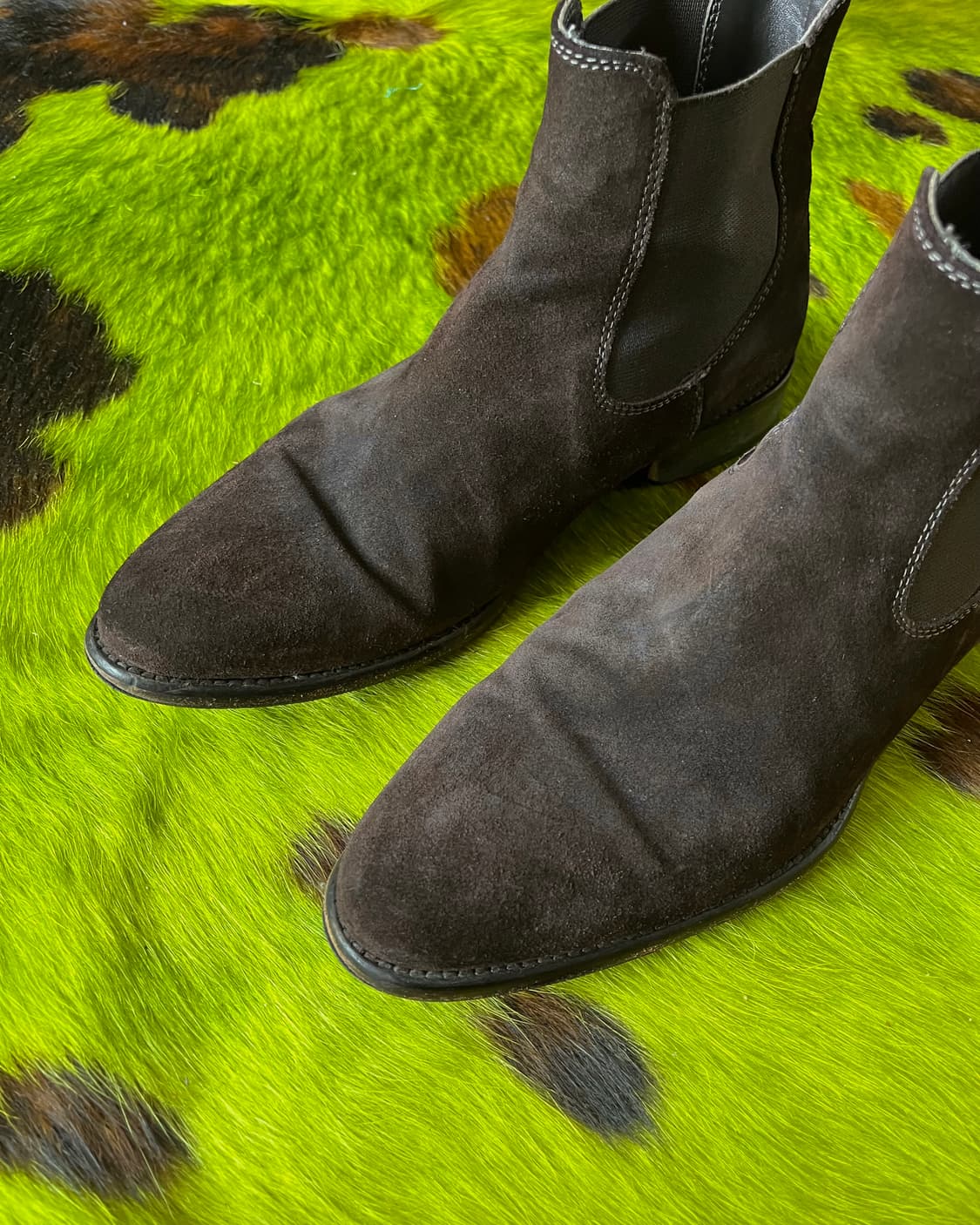 Old Vibram Itlian Leather Suede Boots 상품이미지3