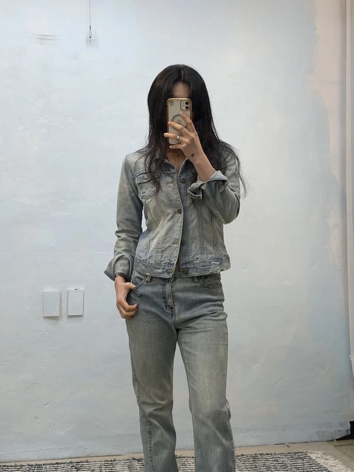 Abercrombie & Fitch washed denim jacket 상품이미지2