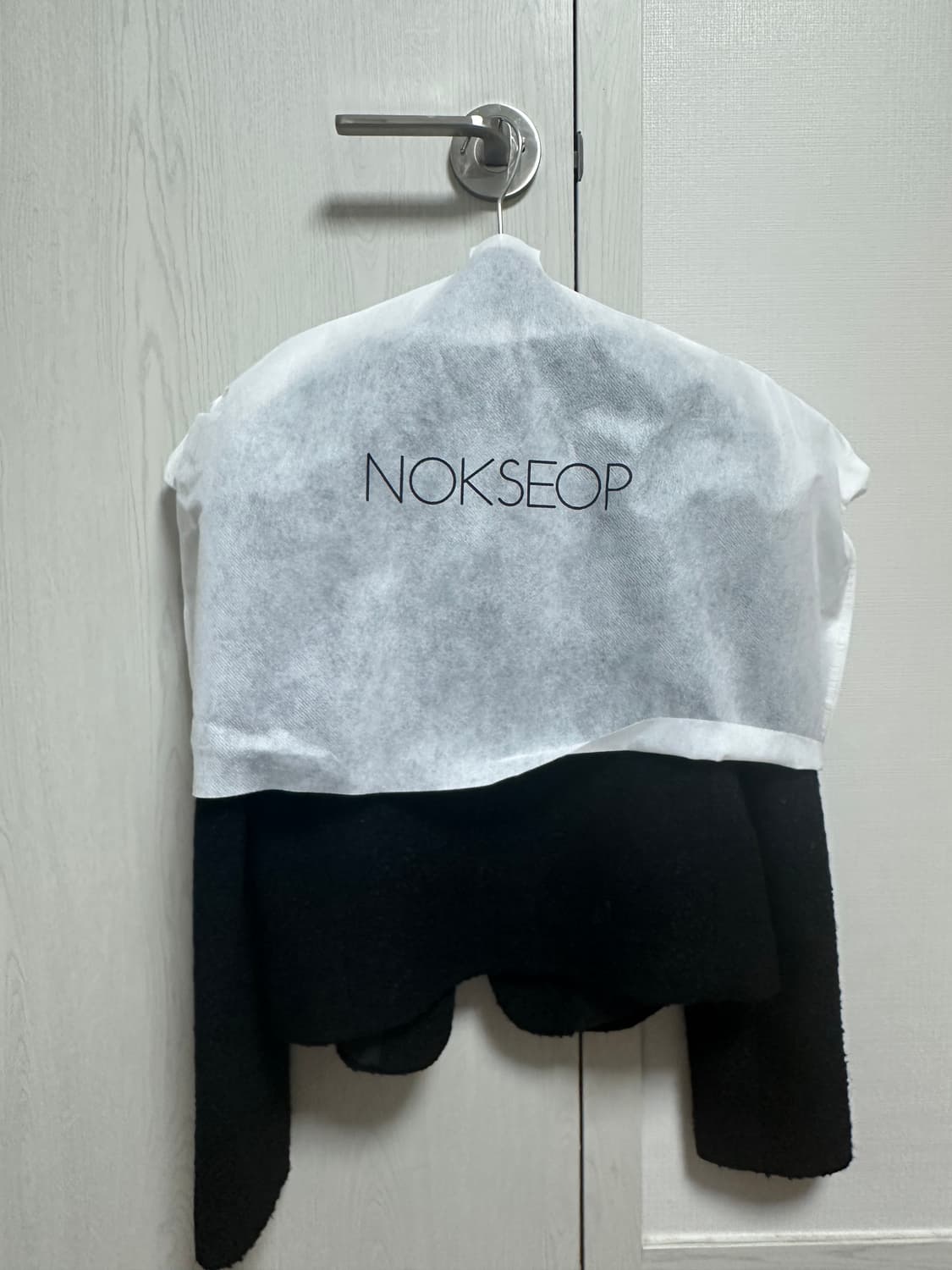 <새제품/녹섭> Modern black tweed jacket (미디움) 상품이미지2