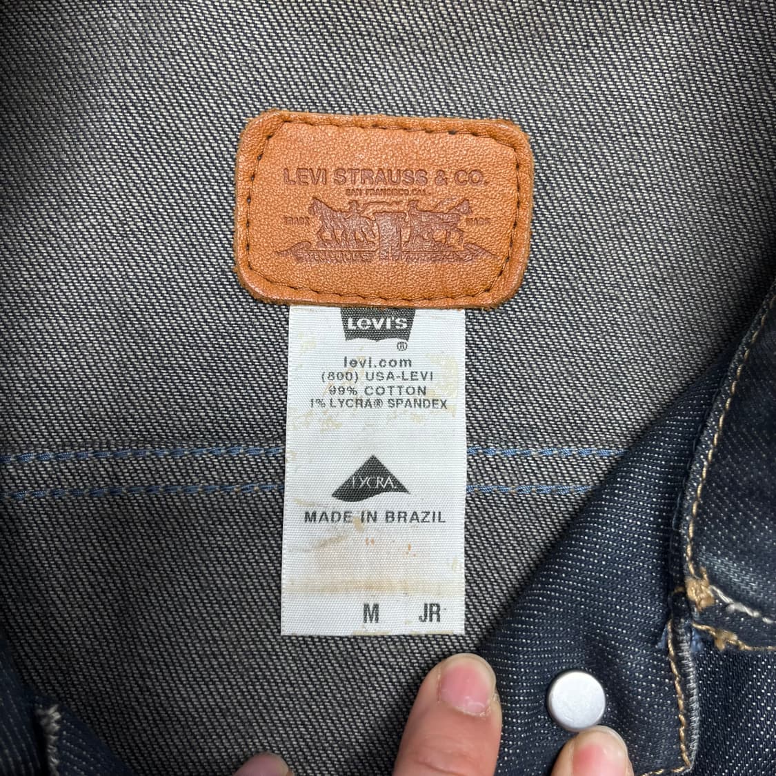 W 95 리바이스 인디고 데님 트러커 자켓 상품이미지4