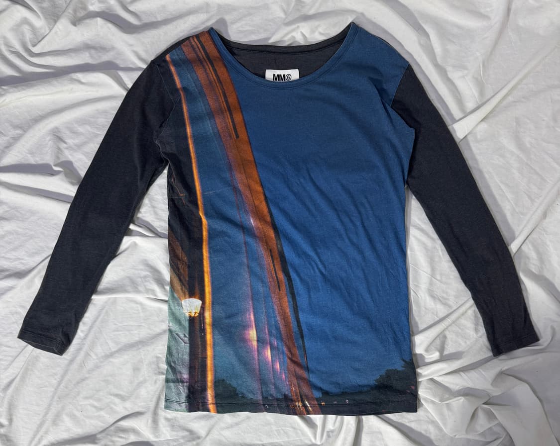 14aw mm6 그래픽 롱슬리브 메종 마르지엘라 상품이미지1