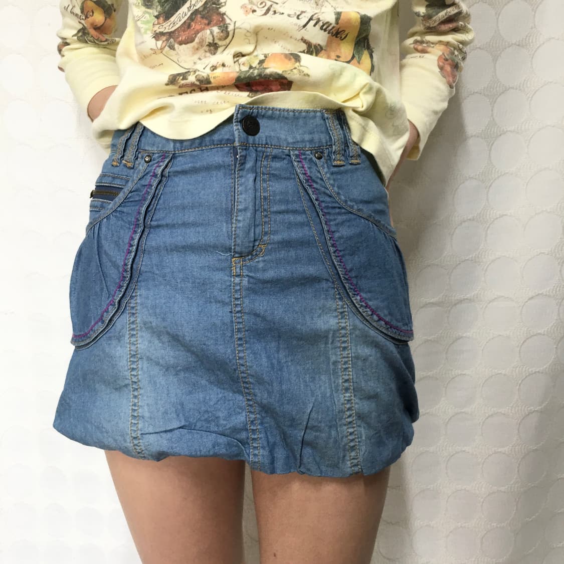 vintage 데님 스커트 상품이미지1