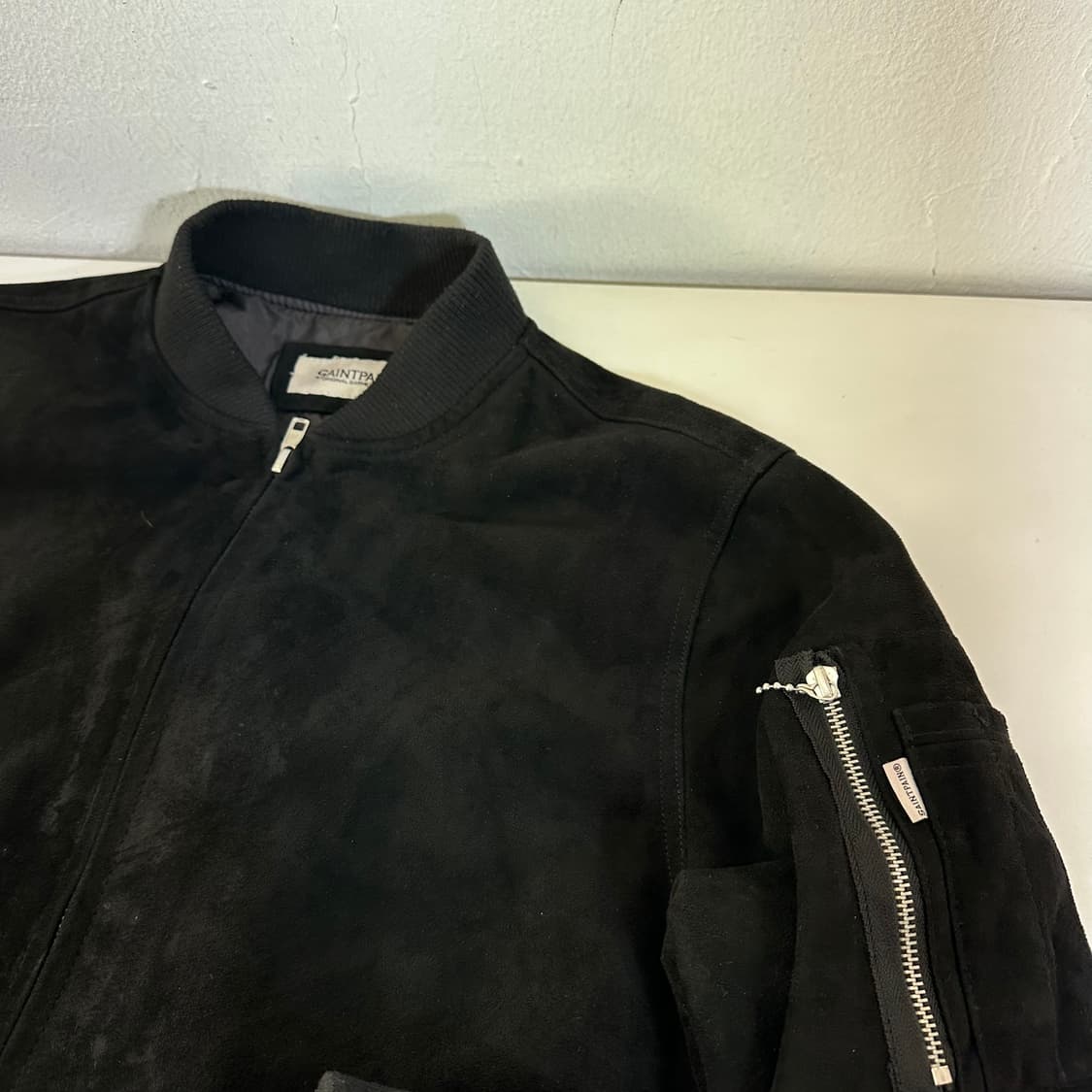 L 세인트페인 블랙 스웨이드 자켓 상품이미지1