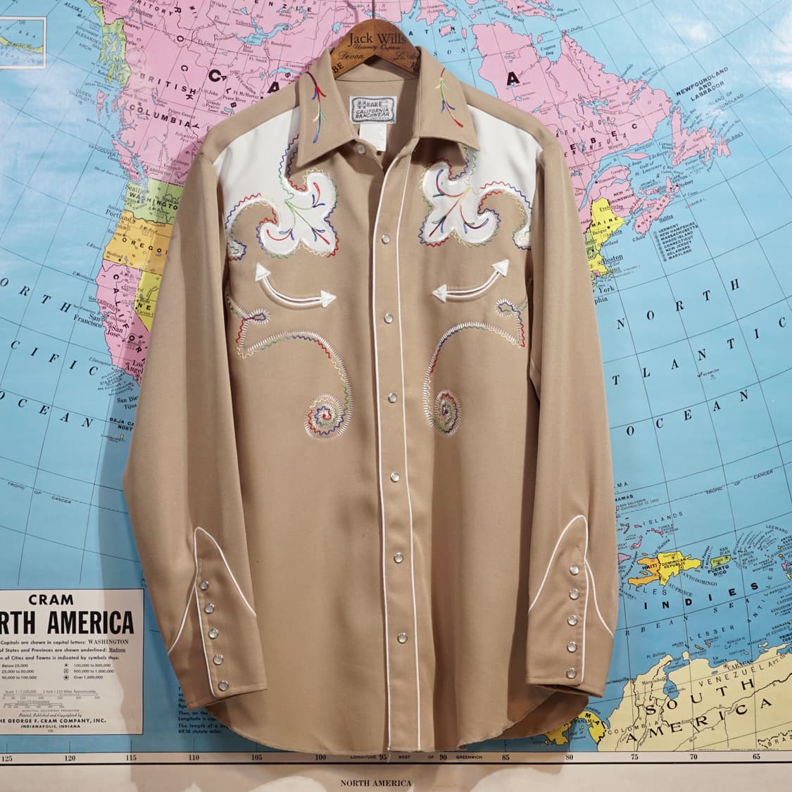 H bar C 1970s 오리지널 랜치웨어 웨스턴 셔츠 상품이미지2