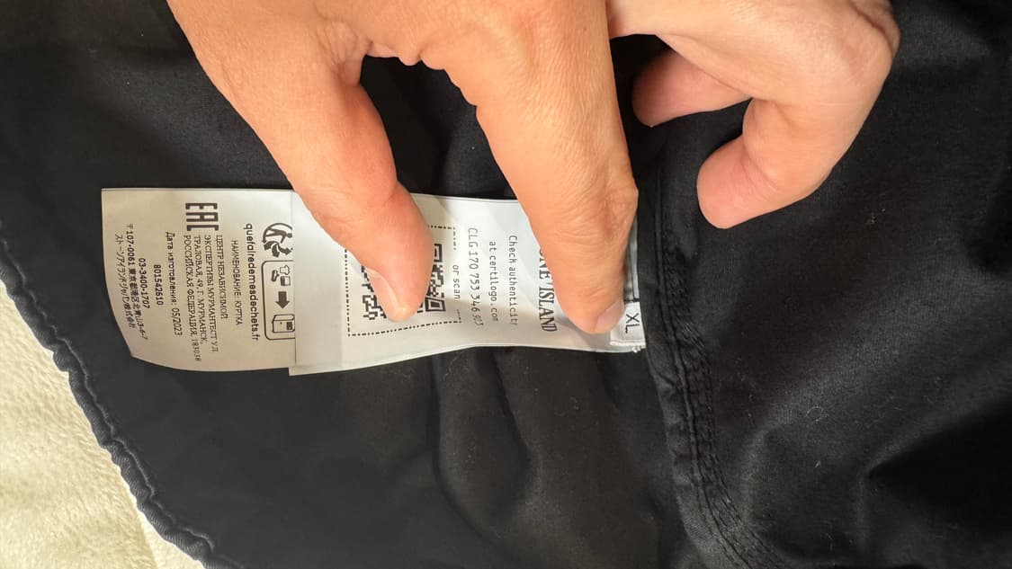 24SS 스톤아일랜드 수피마 코튼 트윌 후드 블랙 상품이미지4