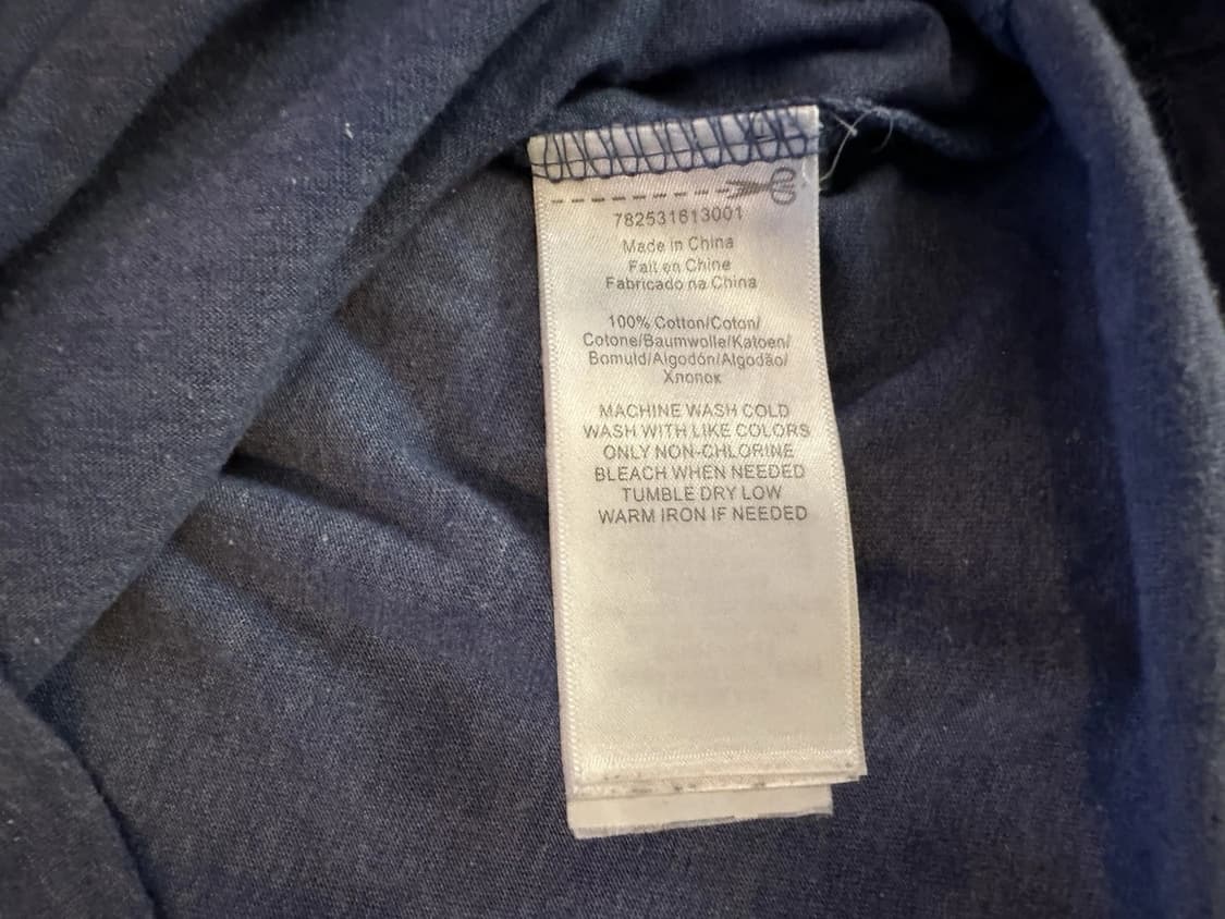 RRL 더블알엘 헤리티지 로고 그래픽 헨리넥 티셔츠 블루 상품이미지4