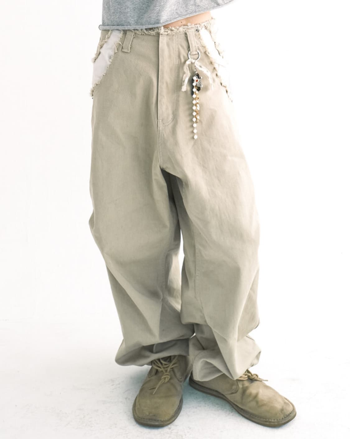 샵페어리 cut-off cotton maxi pants 상품이미지1