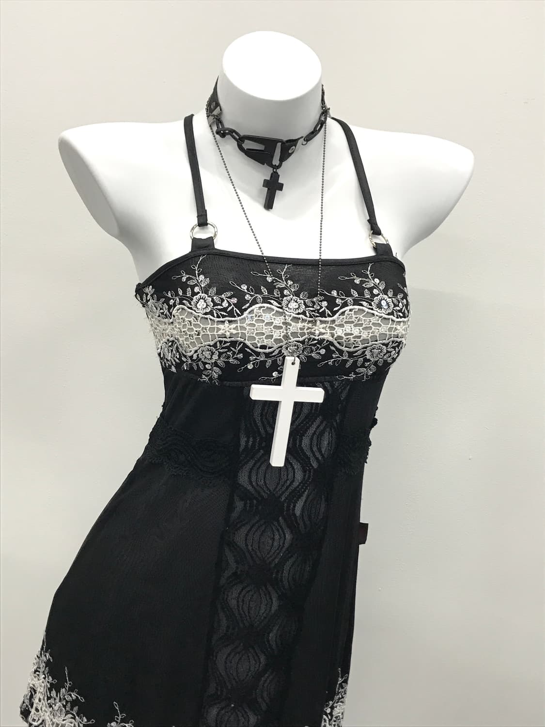 Ozz on Black lace detail mini onepiece 상품이미지3