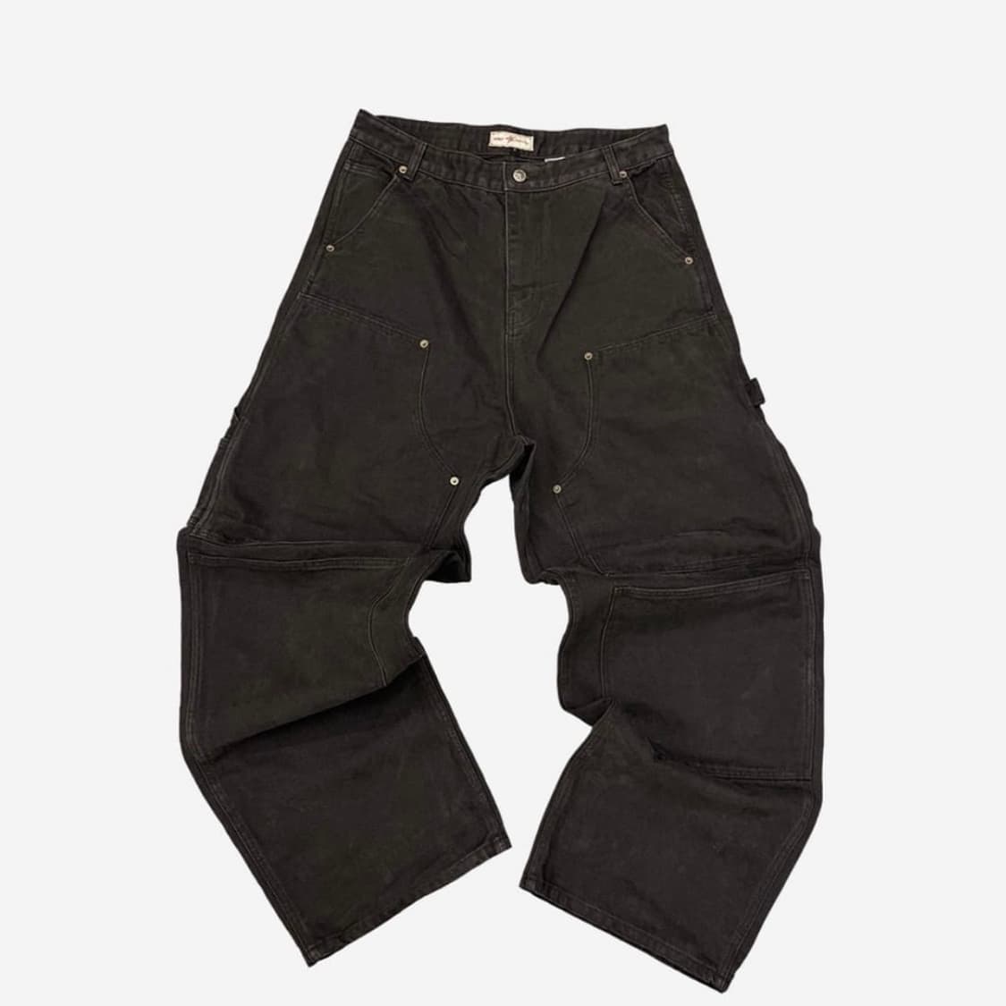 [1] 아오이로 커티드 더블니 팬츠 블랙 펄 상품이미지1