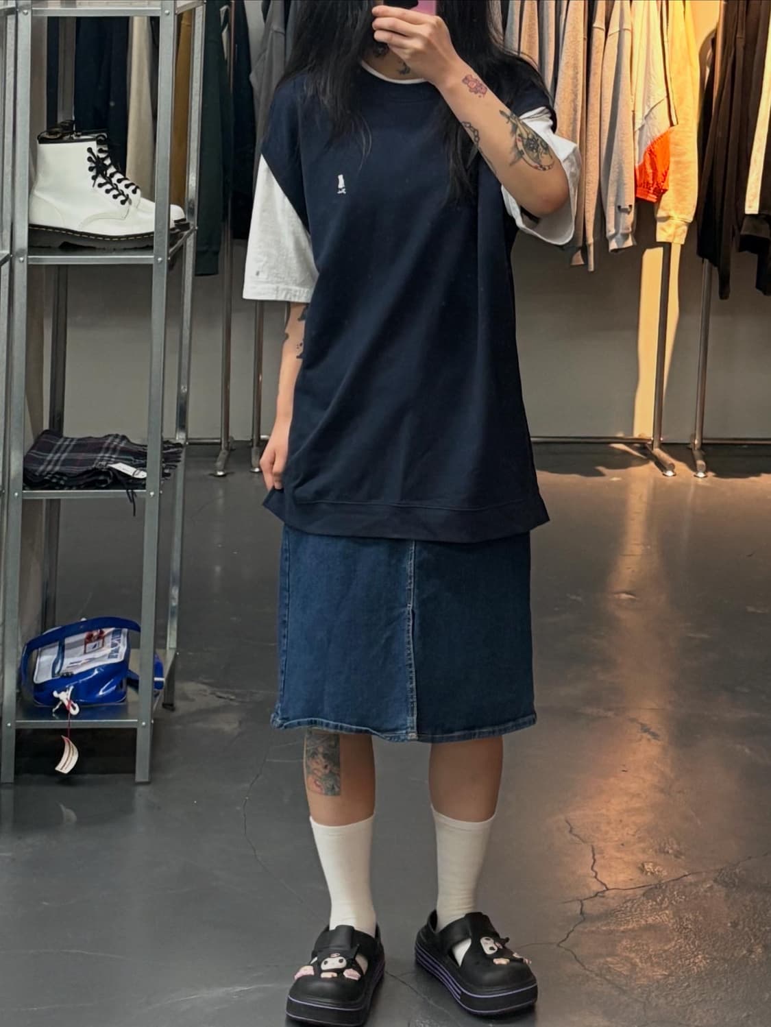예일 헤리티지 레이어드 반팔티 A1379 상품이미지1