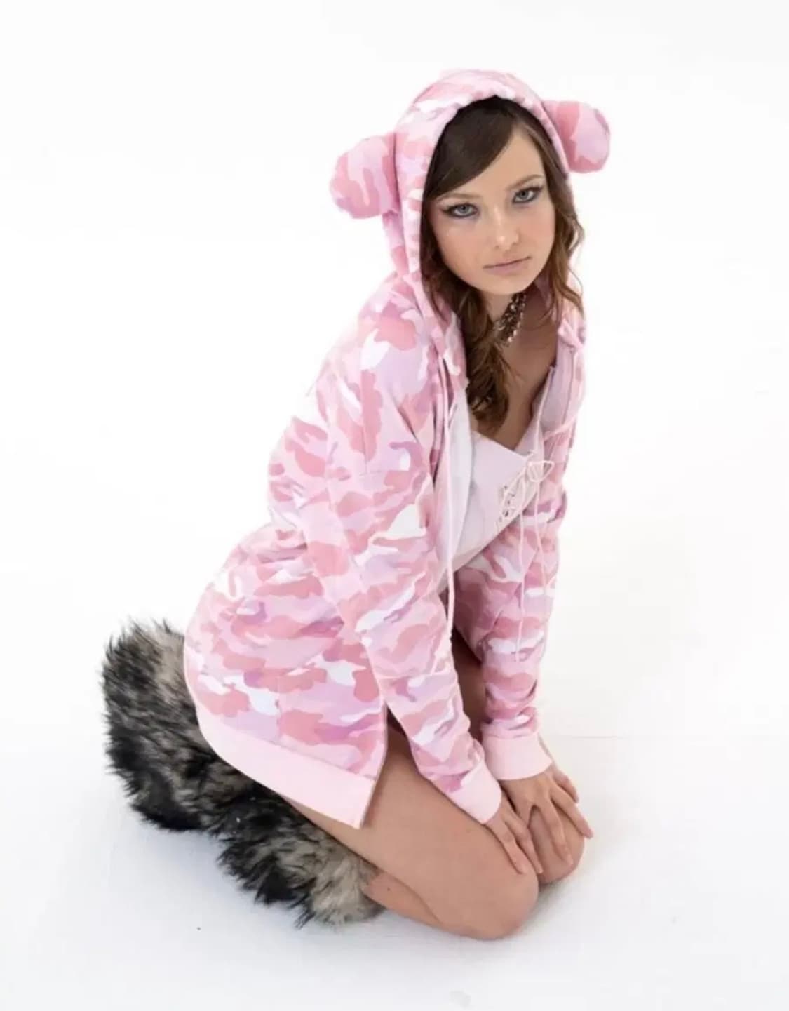 구해요) 베이비메탈클럽 베메클 베어 갸루 후드집업 상품이미지1