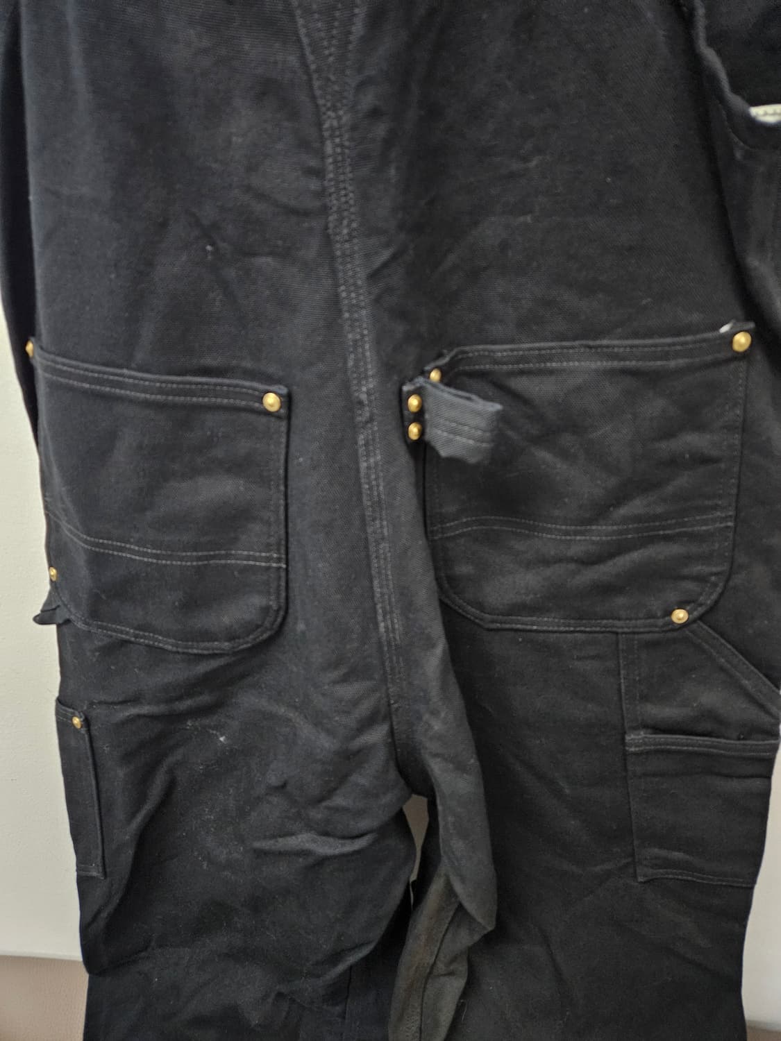 칼하트 블랙 오버롤 34x32 상품이미지4