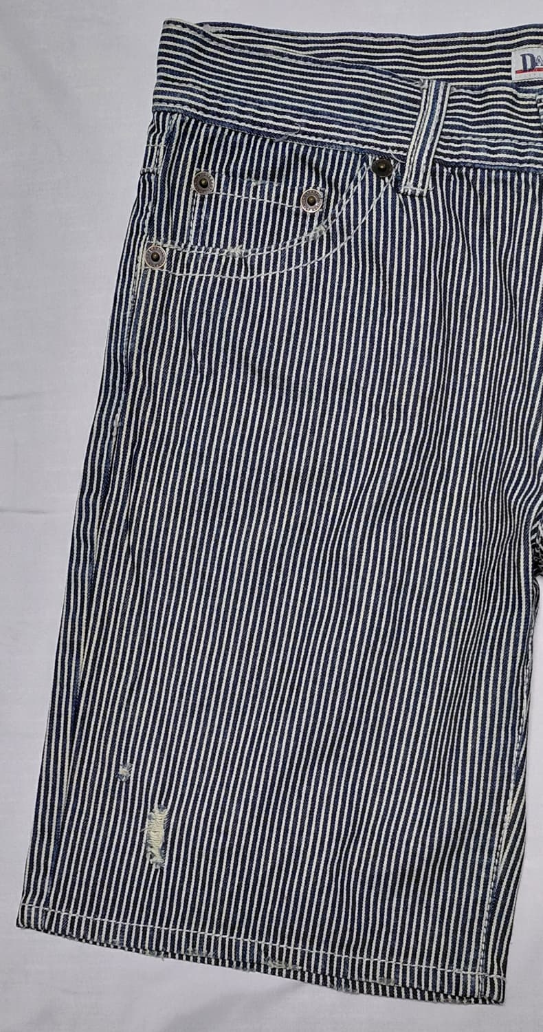 [27-28] DAILY TOPICS 히코리 스트라이프 워크웨어 반바지 상품이미지3