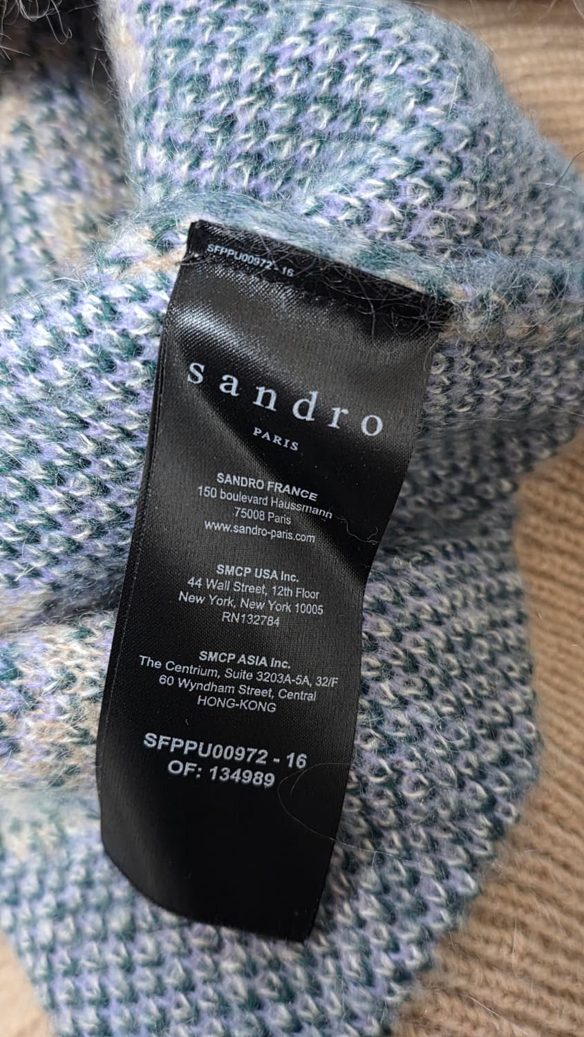 산드로 페이즐리 패턴 모헤어 혼방 스웨터 상품이미지5