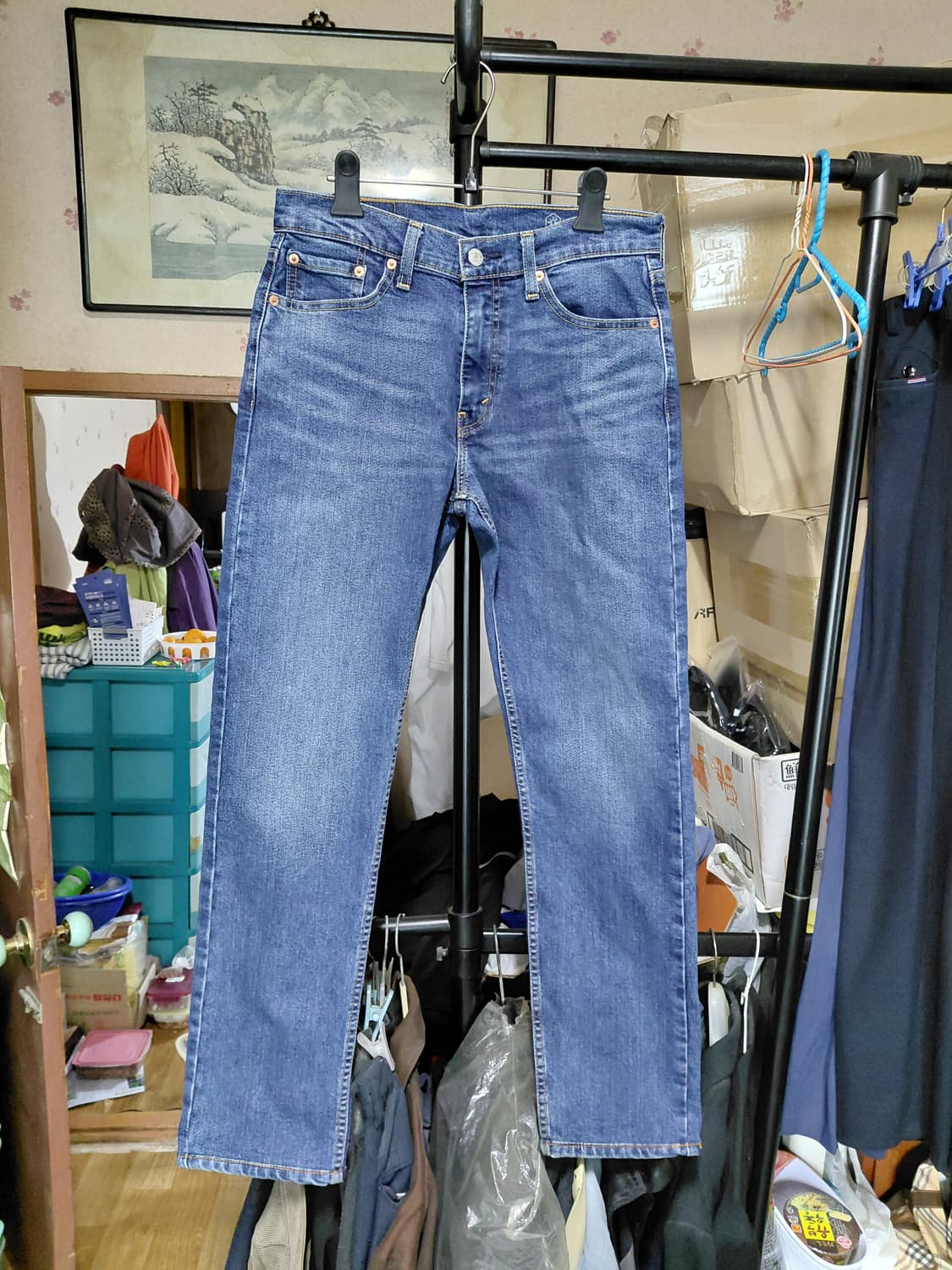 [리바이스502]테이퍼드핏 웜진 데님 청바지 30사이즈  상품이미지1