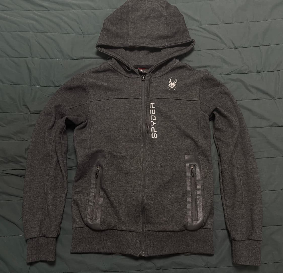 스파이더 슬림핏 후드집업 상품이미지1