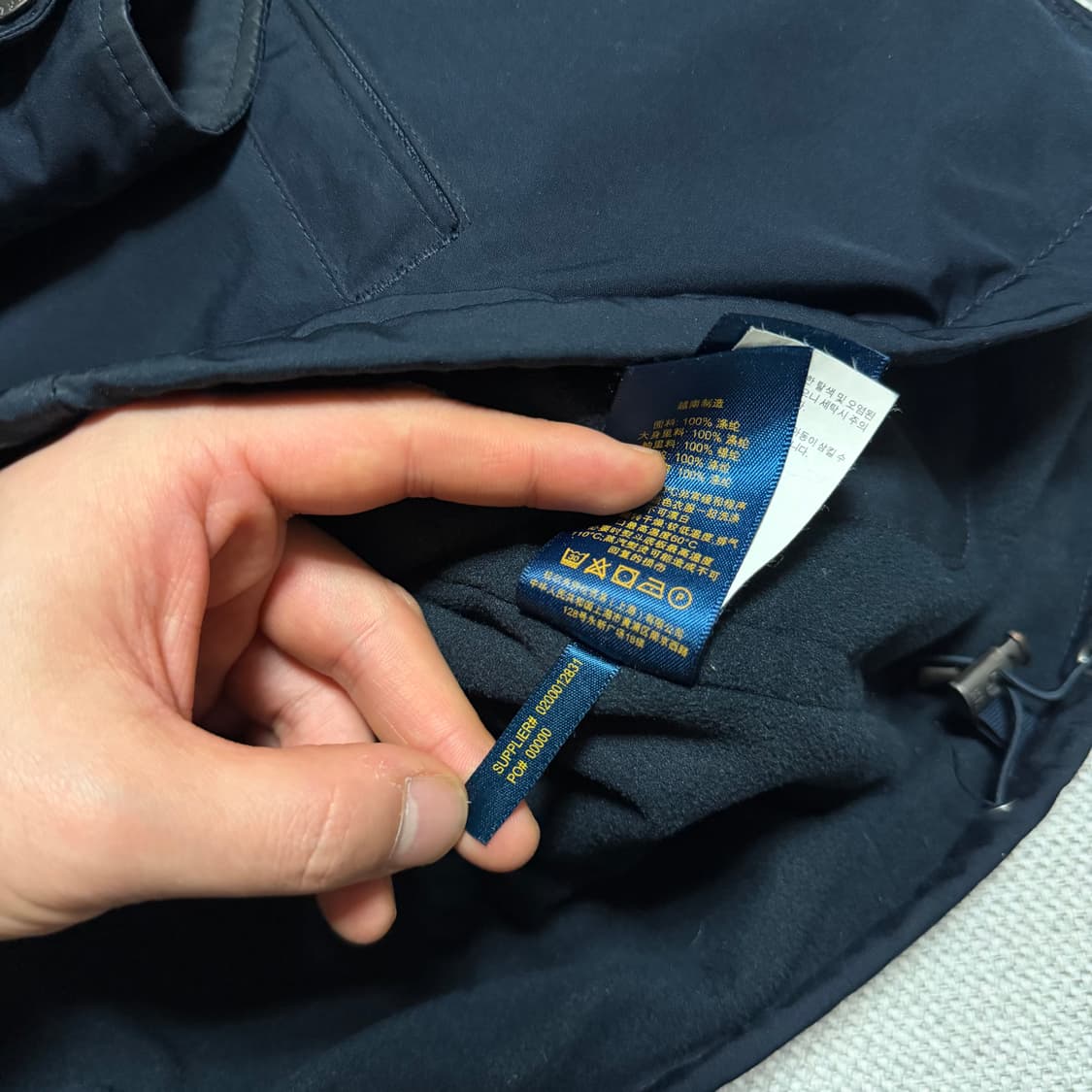 폴로 랄프로렌 네이비 봄버 자켓 상품이미지5