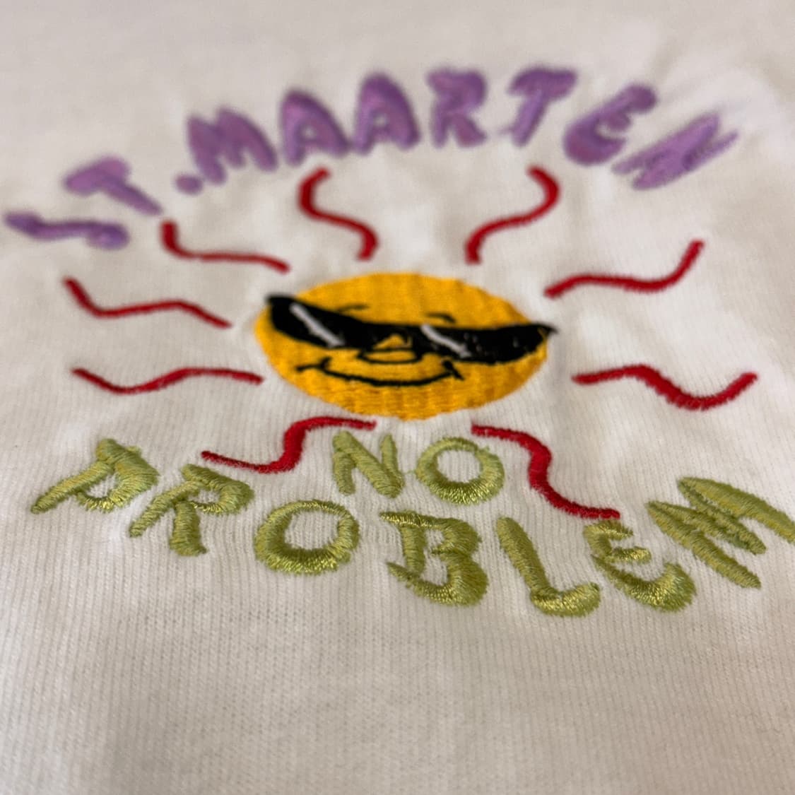 90S 미국빈티지 NO PROBLEM L 싱글스티치 상품이미지3