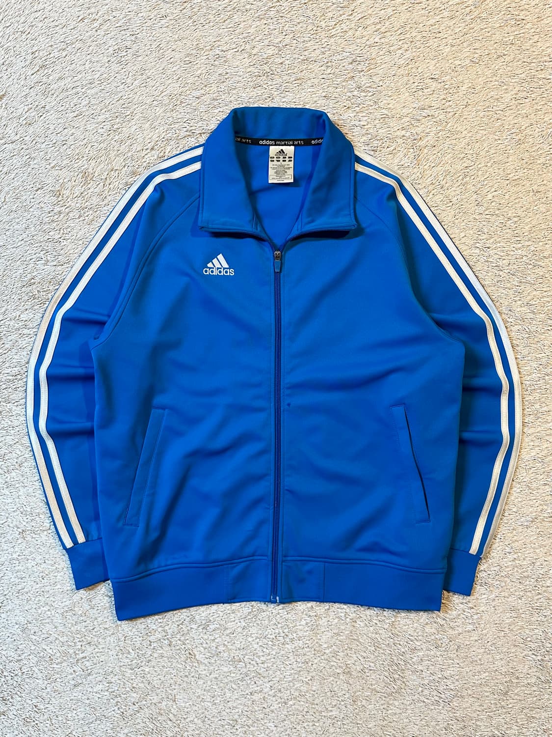 아디다스 ADIDAS 마샬아츠 삼각로고 트랙탑 져지 블루 상품이미지1