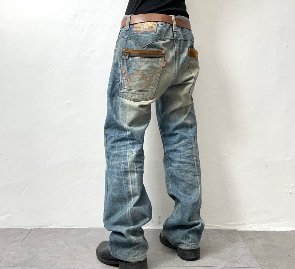 EDWIN Exclusive Faded Wash Denim 상품이미지1