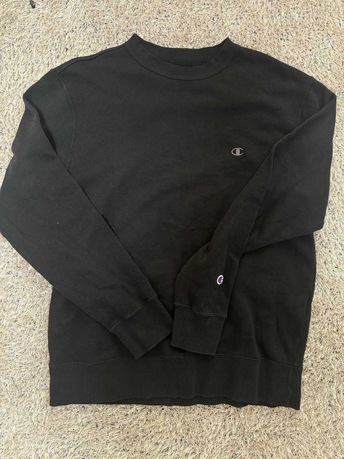 일본판 CHAMPION 블랙 맨투맨 사이즈 100-105 상품이미지1