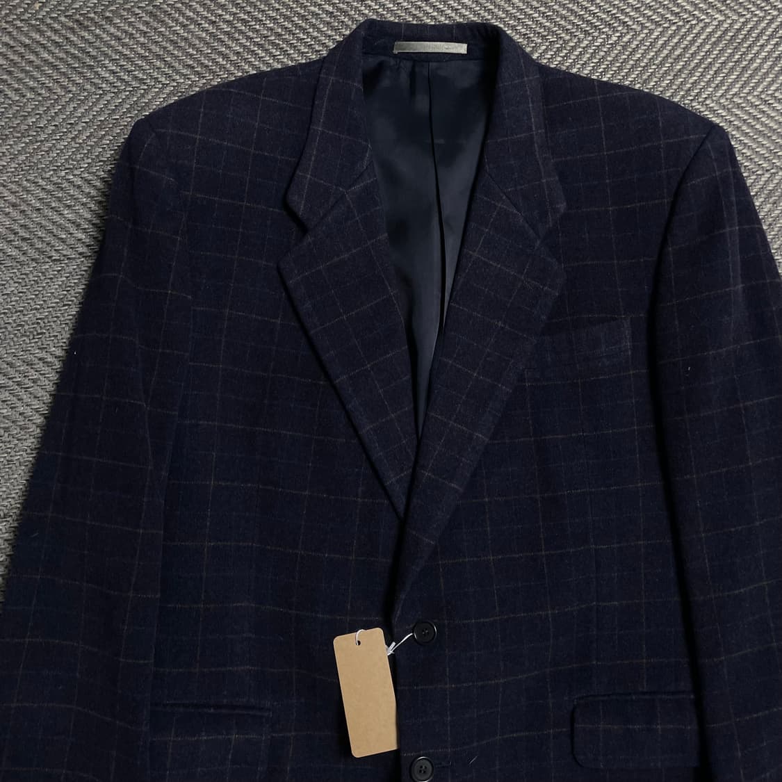 00s 입생로랑 아카이브 체크 패턴 캐시미어 혼방 블레이져o 5206 상품이미지4